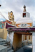 Ladakh - Likir gompa, dominated by an imposing statue of Maitreya